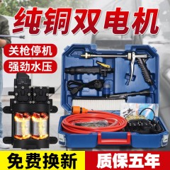 高壓水槍12v車(chē)載洗車(chē)機(jī)家用220v洗車(chē)器 超大功率便攜式小型洗車(chē)泵