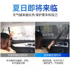 汽車車用防蚊網(wǎng)紗窗窗簾遮陽(yáng)簾車窗升降通風(fēng)私密透氣磁性防曬隔熱